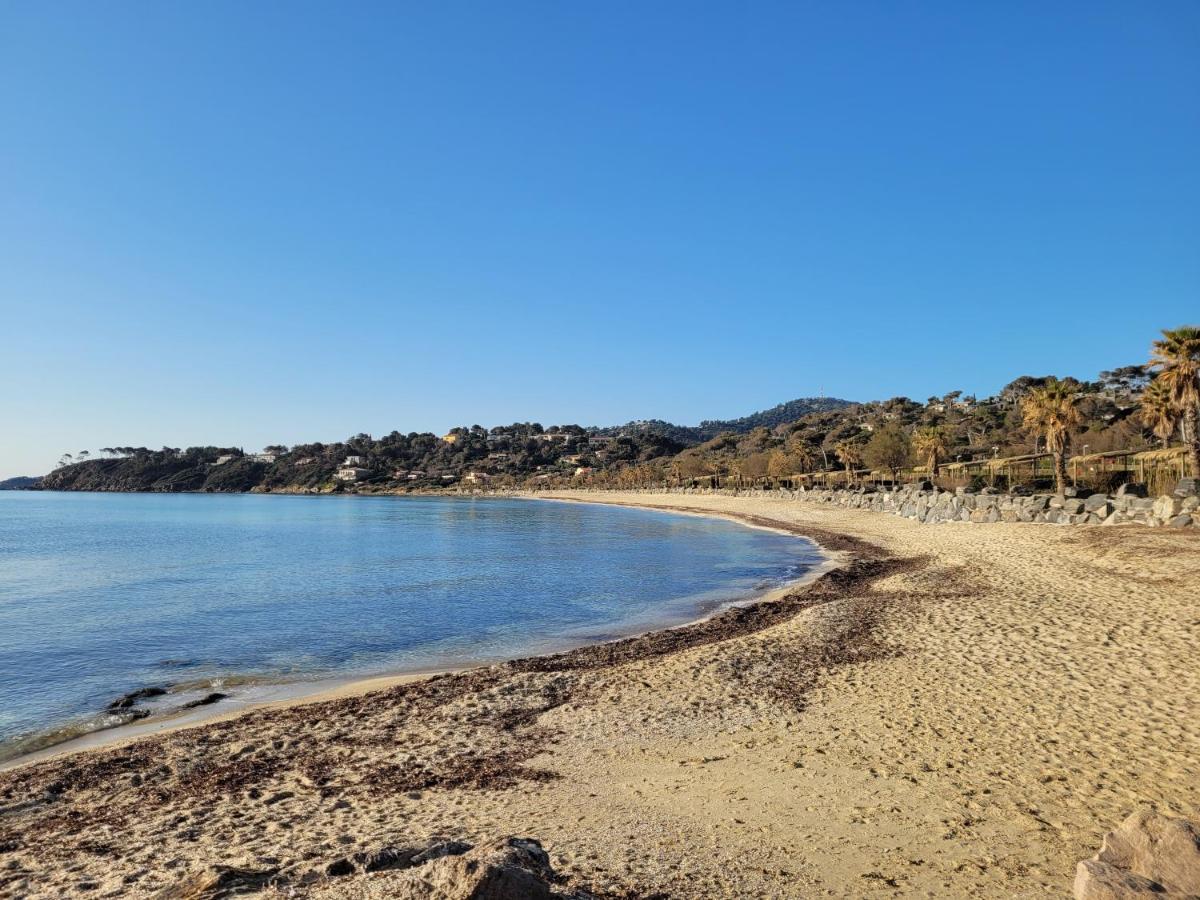 Appartement Paisible Avec Vue Panoramique Mer Et Acces Direct Plage Борм-ле-Мімоза Екстер'єр фото
