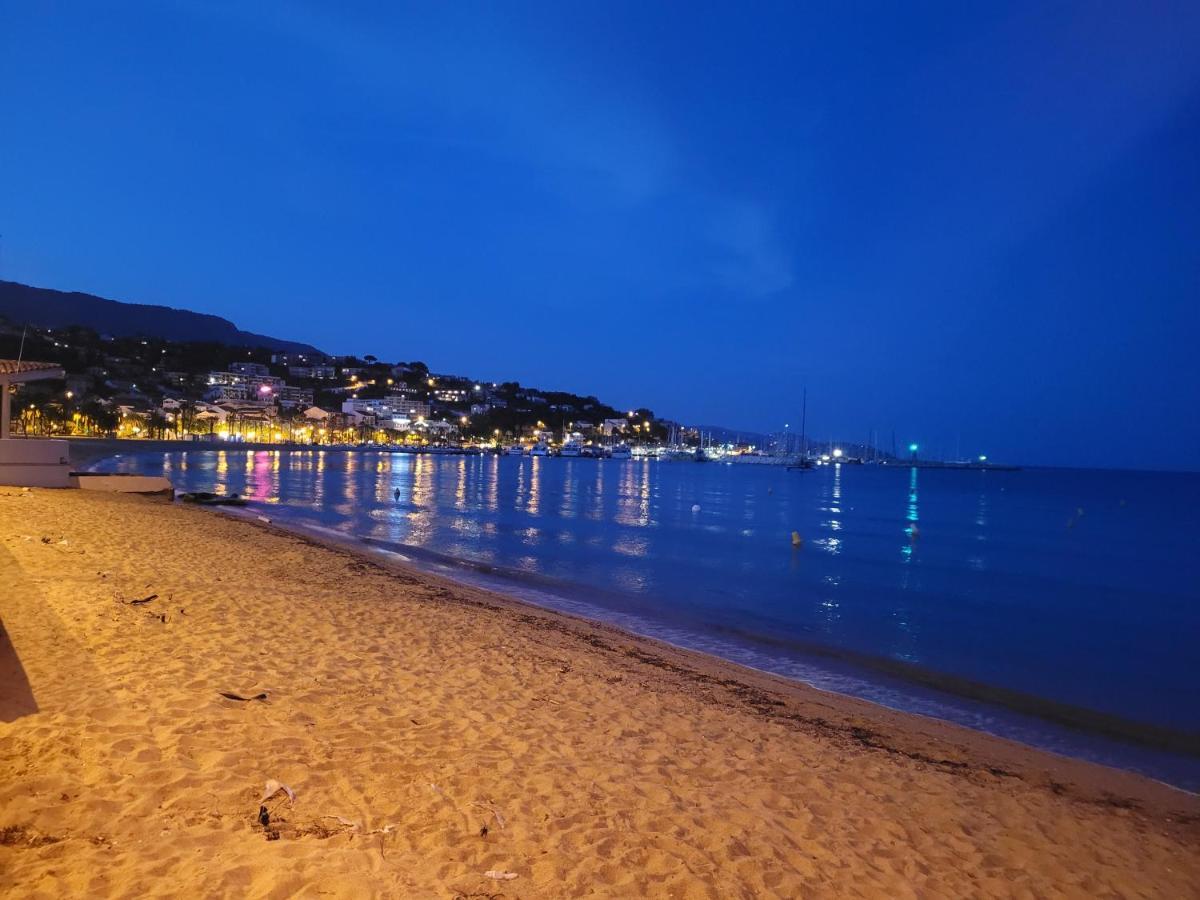 Appartement Paisible Avec Vue Panoramique Mer Et Acces Direct Plage Борм-ле-Мімоза Екстер'єр фото